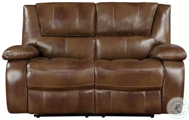 Ellicott Brown Double Reclining Loveseat
