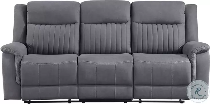 Dean Gray Double Reclining Sofa