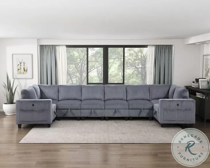 Walterboro Dark Gray 8 Piece Sectional