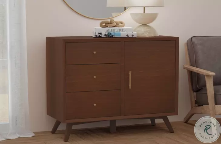 Flynn Walnut Accent Cabinet