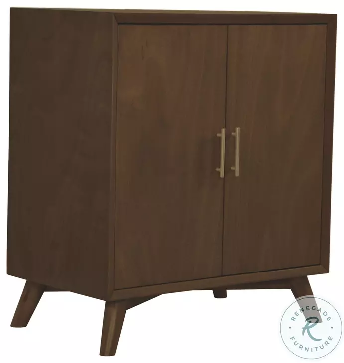 Flynn Walnut Small Bar Cabinet