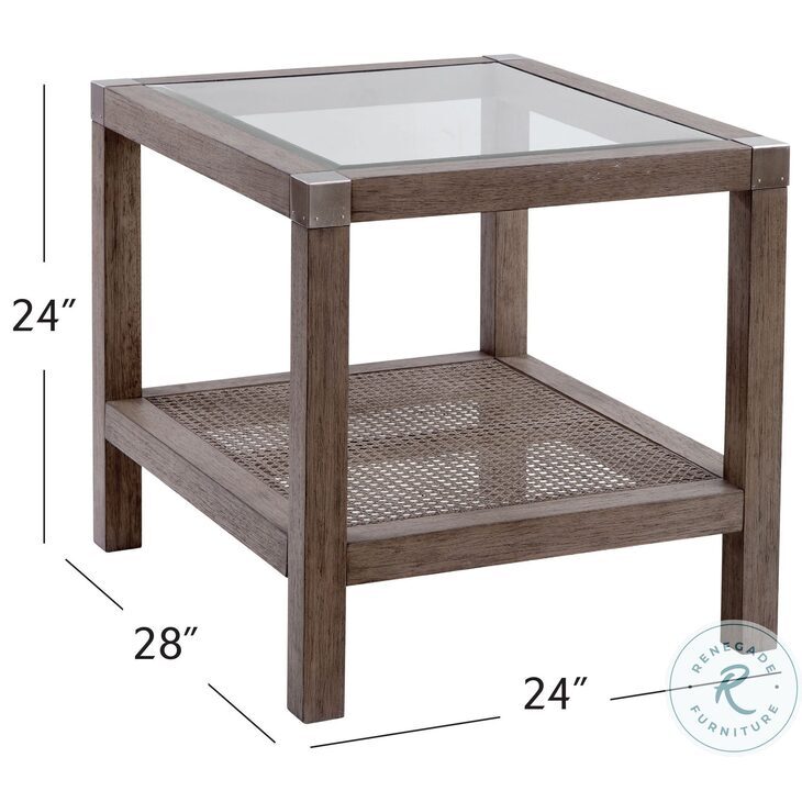 Calum Neutral Driftwood End Table