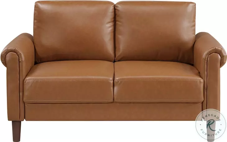 Holliston Brown 57" Loveseat