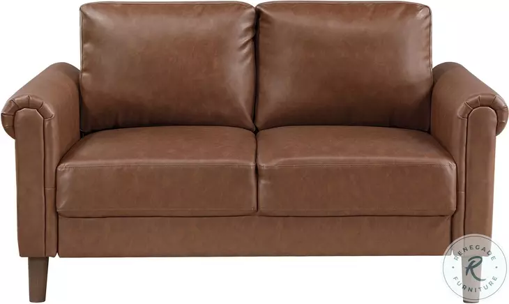 Holliston Chocolate 57" Loveseat