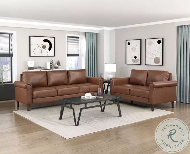 Holliston Chocolate Loveseat