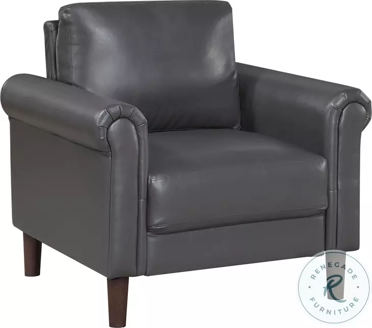 Holliston Dark Gray Living Room Chair