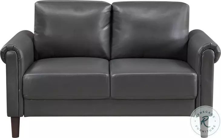 Holliston Dark Gray 57" Loveseat