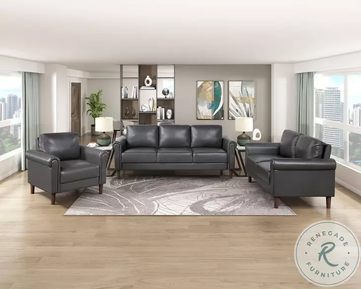 Holliston Dark Gray Living Room Chair