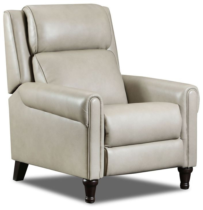 Preston Cobblestone Leather Triple Power Swivel Glider Recliner with USB Charging