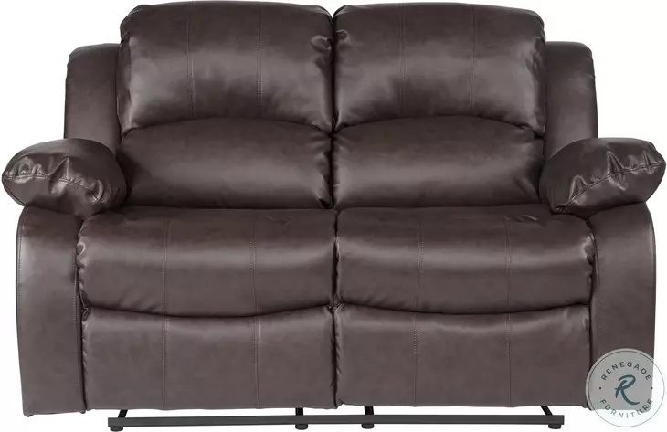 Cranley Brown 63" Double Reclining Loveseat