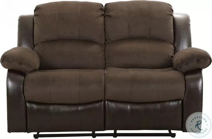 Cranley Dark Brown Double Reclining Loveseat