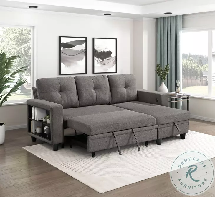 Ansley Dark Brown Sectional