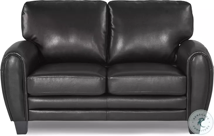 Rubin Black 62" Loveseat