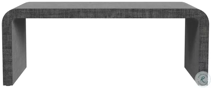 Chatham Charcoal Raffia Waterfall Coffee Table