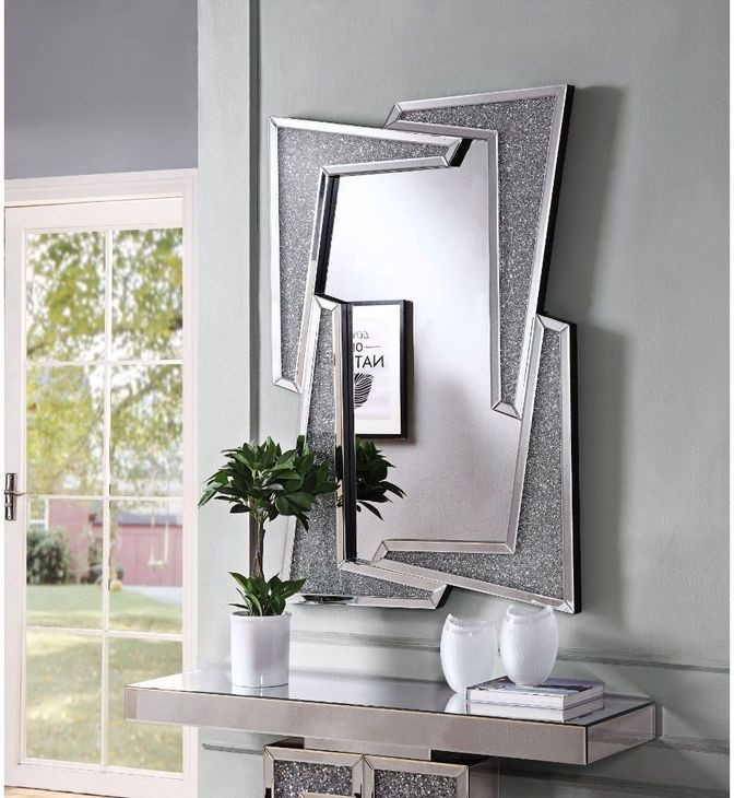 Noralie Silver Free Form 31" Wall Mirror