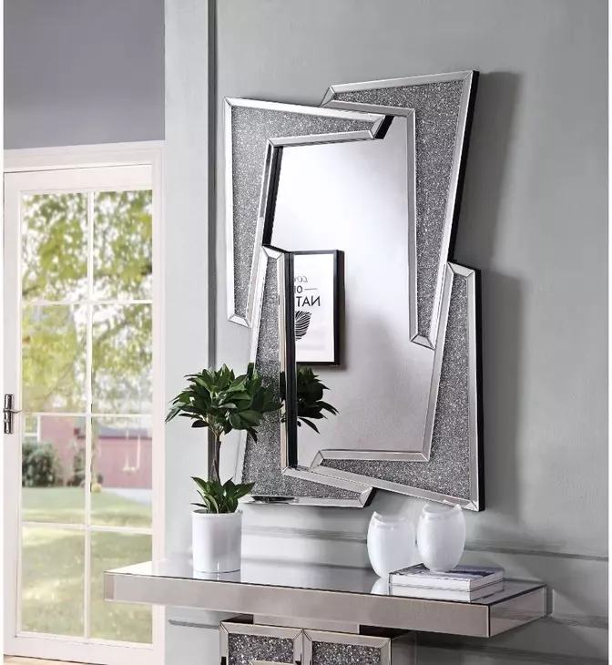 Noralie Silver Free Form 31" Wall Mirror