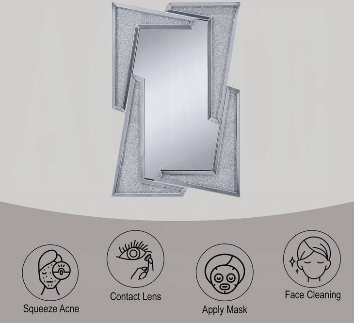 Noralie Silver Free Form 31" Wall Mirror