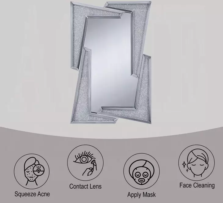 Noralie Silver Free Form 31" Wall Mirror