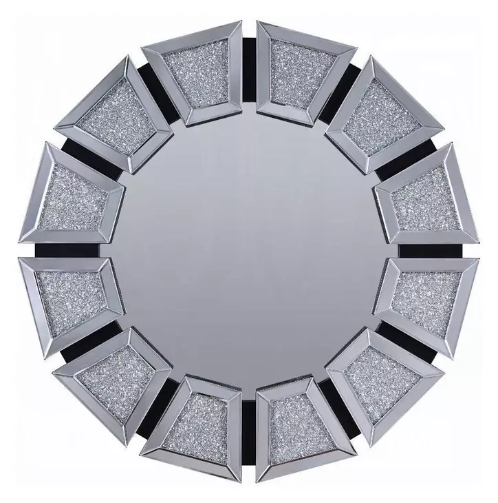Noralie Silver Round Wall Mirror