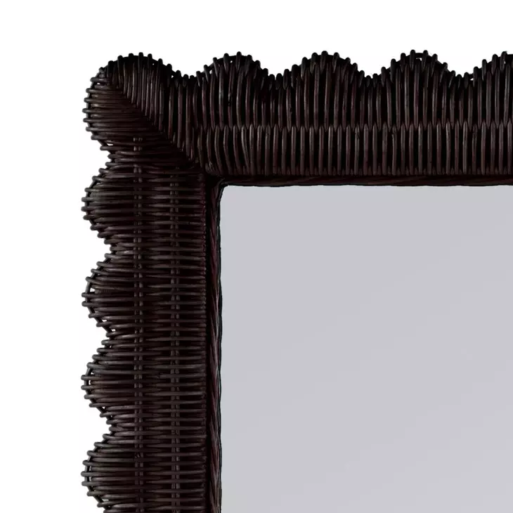 Flora Chocolate Rectangular Floor Mirror