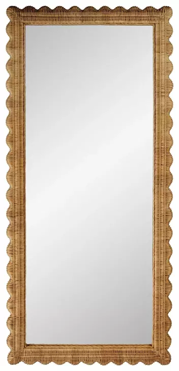 Flora Honey Rectangular Floor Mirror