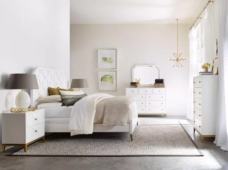 Chelsea White 9 Drawer Bureau Dresser
