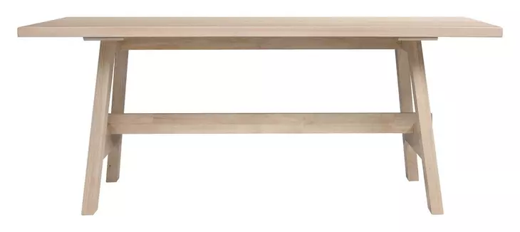 West End Natural Maple 76" Rectangular Lodge Dining Table
