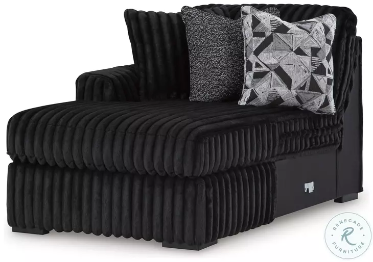 Midnight Madness Onyx Super Chaise From Home Gallery Stores | Home