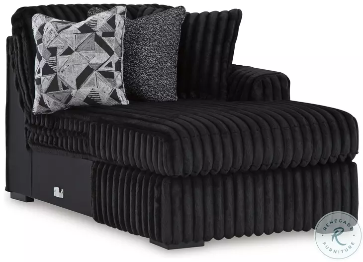 Midnight Madness Onyx Super Chaise From Home Gallery Stores | Home