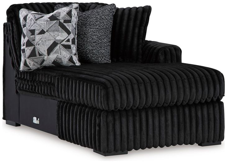 Midnight Madness Onyx 3 Piece Modular Sectional