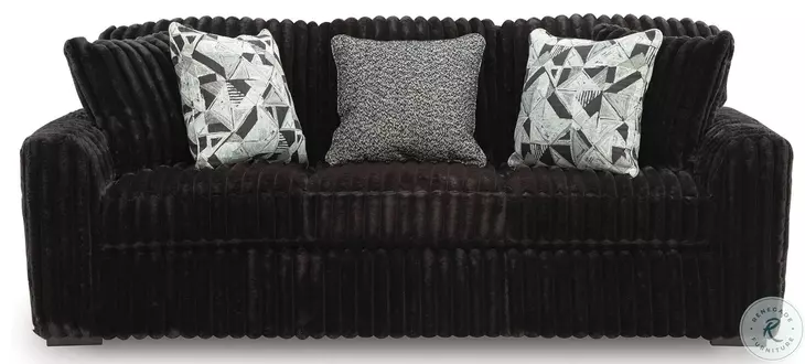 Midnight Madness Onyx Black Sofa
