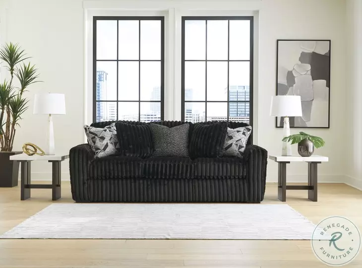 Midnight Madness Onyx Black Sofa