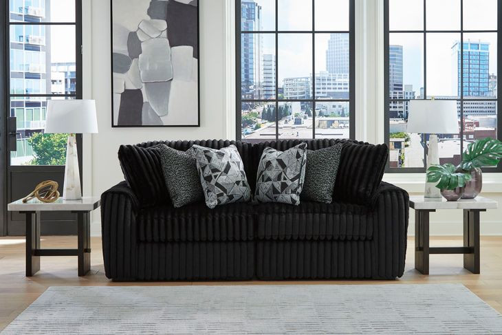 Midnight Madness Onyx 2 Piece Modular Sectional Sofa