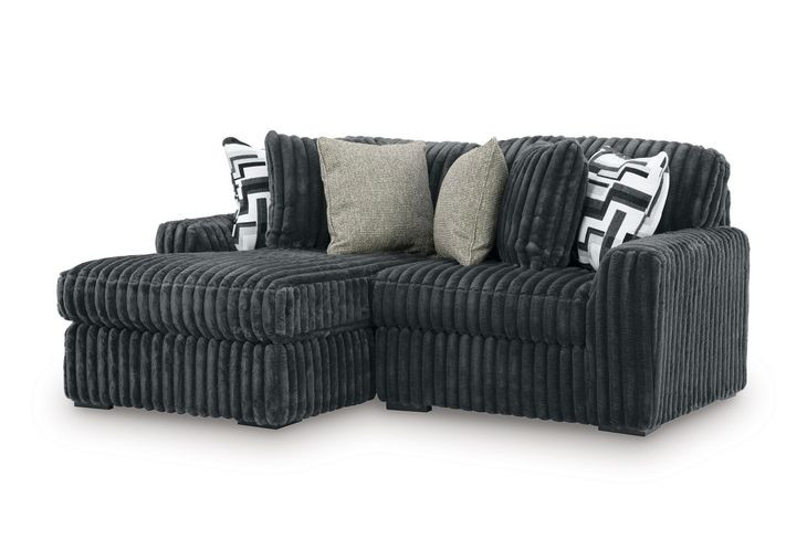 Midnight Madness Gunmetal Sectional