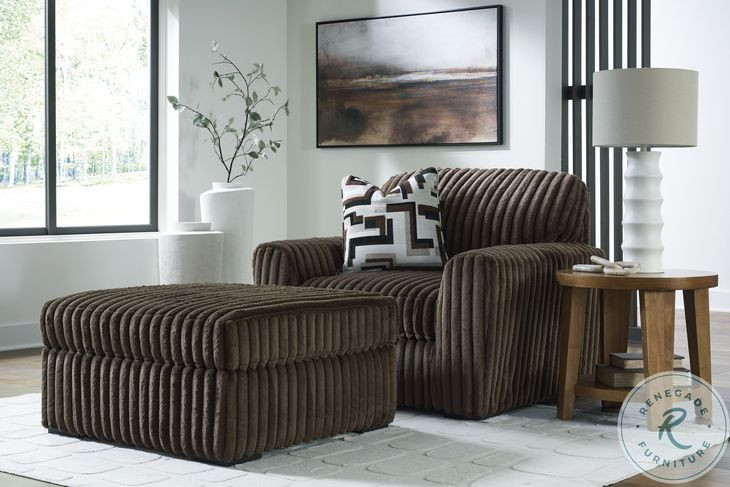 Midnight Madness Chocolate Oversized Chair From Ashley Furniture