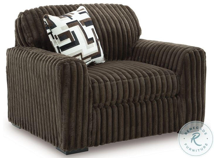 アラン・ムーア　セット　トップ10 Midnight Madness Chocolate Oversized Chair From Ashley Furniture