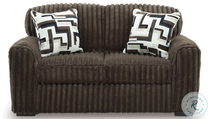 Midnight Madness Chocolate Loveseat