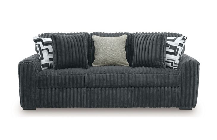 Midnight Madness Gunmetal Sofa