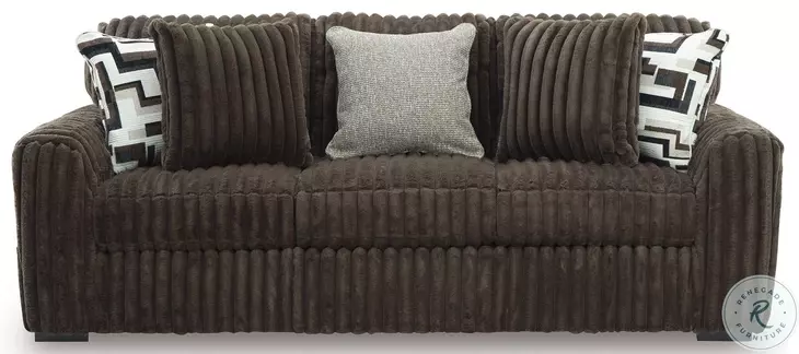 Midnight Madness Chocolate 98" Sofa