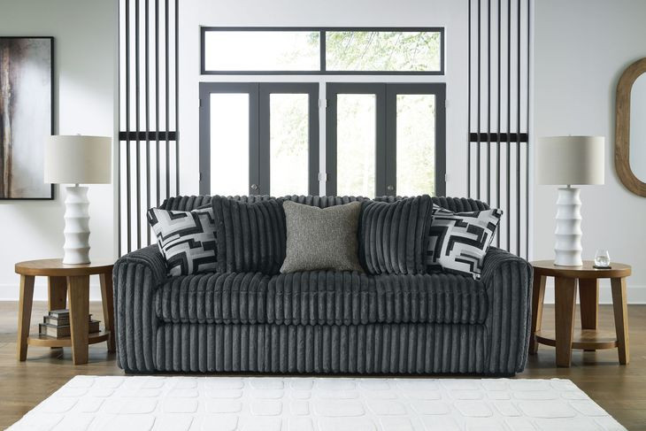 Midnight Madness Gunmetal Sofa