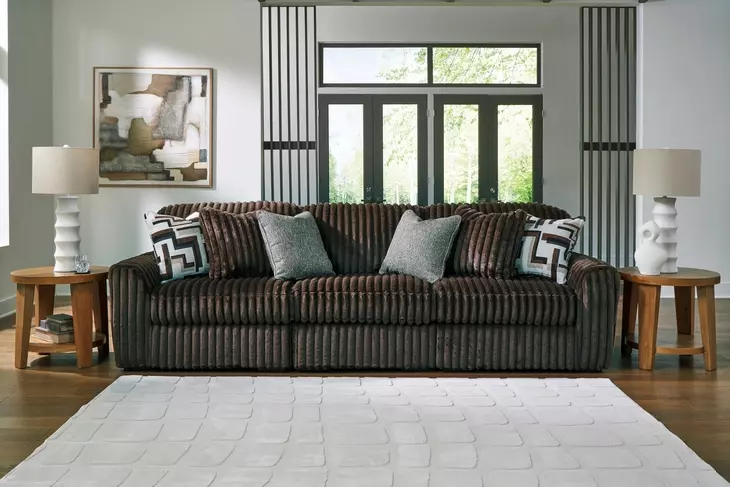 Midnight Madness Chocolate 3 Piece Modular Sectional Sofa