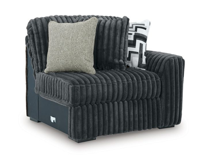 Midnight Madness Gunmetal Sectional | Coleman Furniture