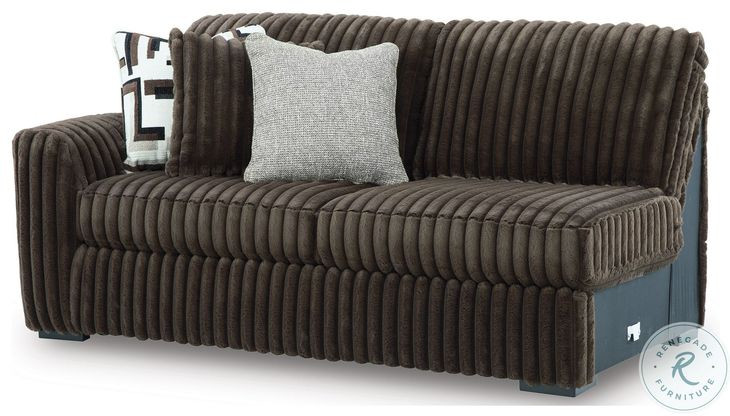 Midnight Madness Chocolate Brown 2 Piece Sectional