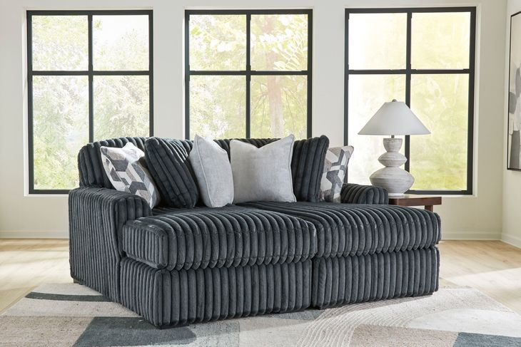 Midnight Madness Gunmetal Super Chaise