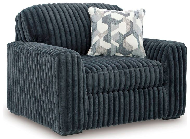 Midnight Madness Gunmetal Oversized Chair From Ashley Furniture