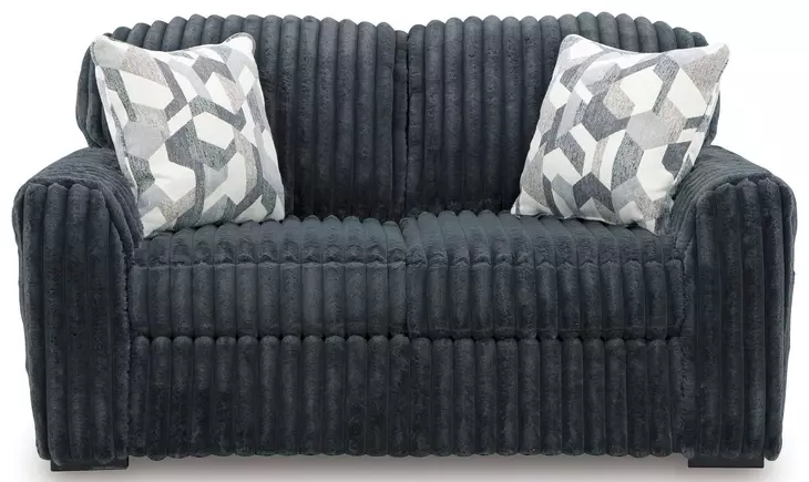 Midnight Madness Gunmetal 72" Loveseat