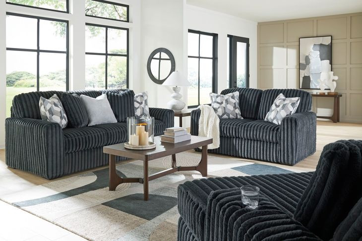 Midnight Madness Gunmetal Loveseat