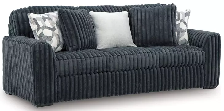 Midnight Madness Gunmetal Sofa From Ashley Furniture | Coleman