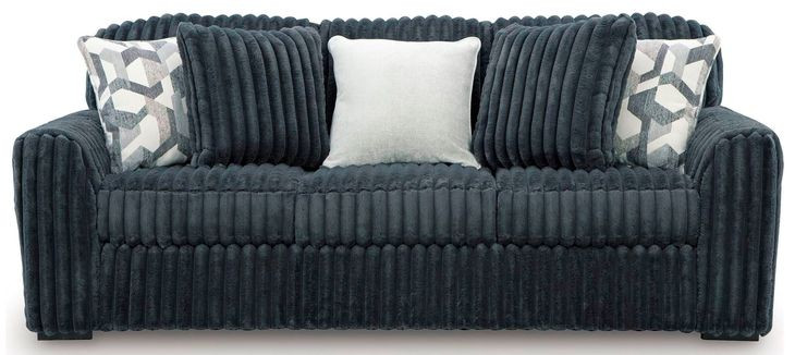 Midnight Madness Gunmetal Sofa