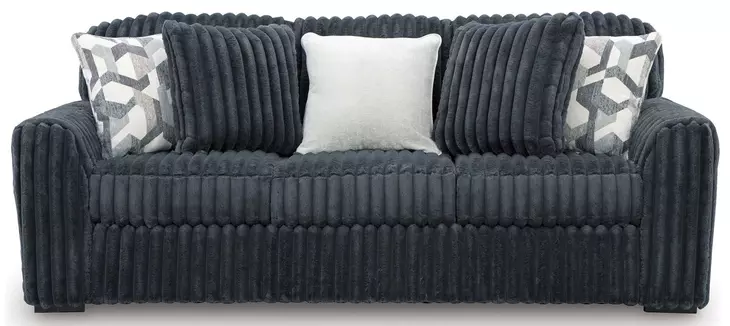 Midnight Madness Gunmetal 98" Sofa